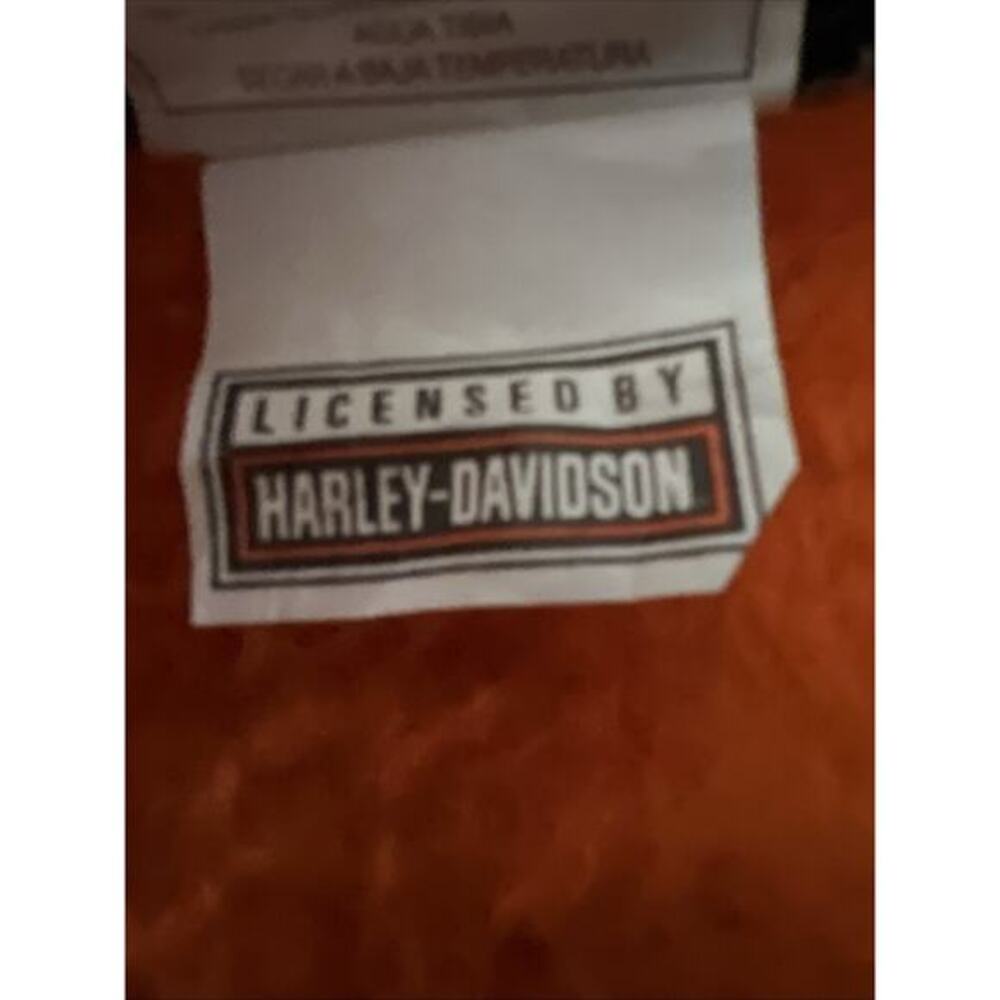 Biederlack Vintage Harley Davidson Reversible Fleece Throw Blanket 56x48 USA - Picture 7 of 7